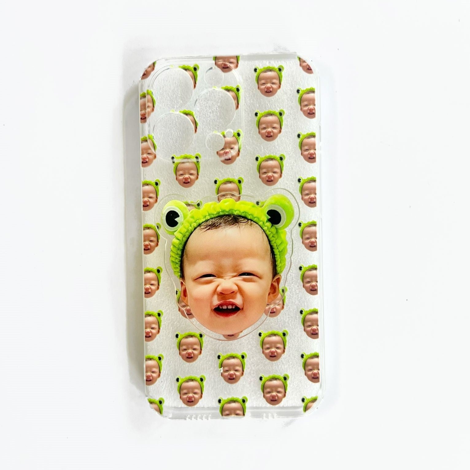 Custom Face Phone Case and Phone Grip Bundle Pop Socket